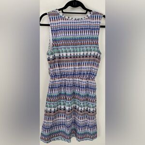 Multicolor Patterned Sleeveless Top